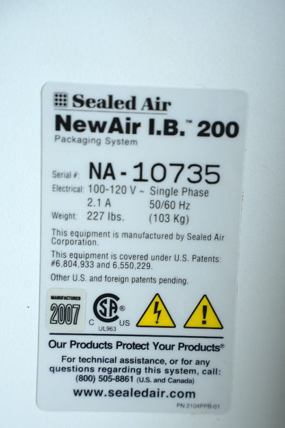 NEW AIR I.B. 200 BUBBLE WRAP MACHINE - Image 4