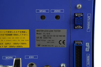 Fukuda FL-610-MC-AA-01-02-02-NN-NN Master Leak Tester