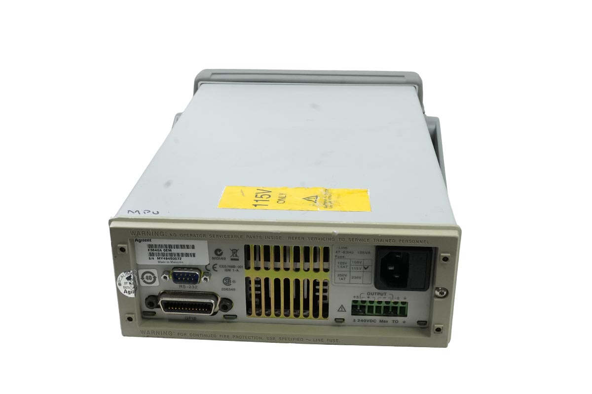 Agilent Technologies Dc Power Supply E3640a EMH317 Agilent Technologies Dc Power Supply E3640a