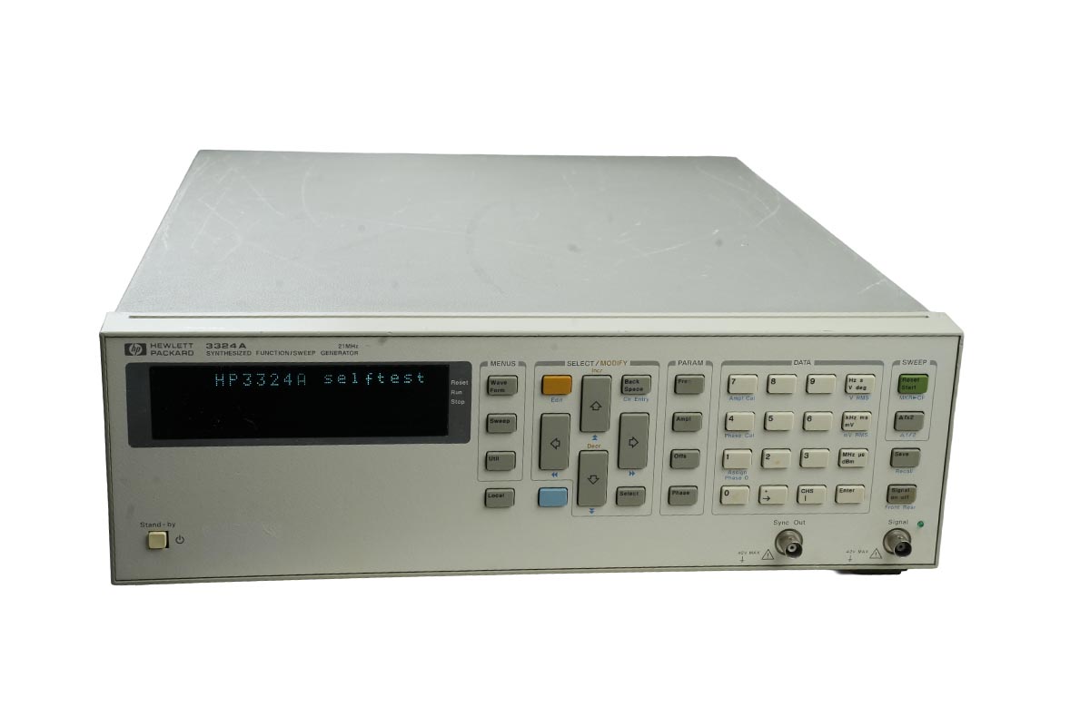 Hewlett Packard Synthesized Function/sweep Generator 21mhz 3324a Hewlett Packard Synthesized Function/sweep Generator 21mhz 3324a