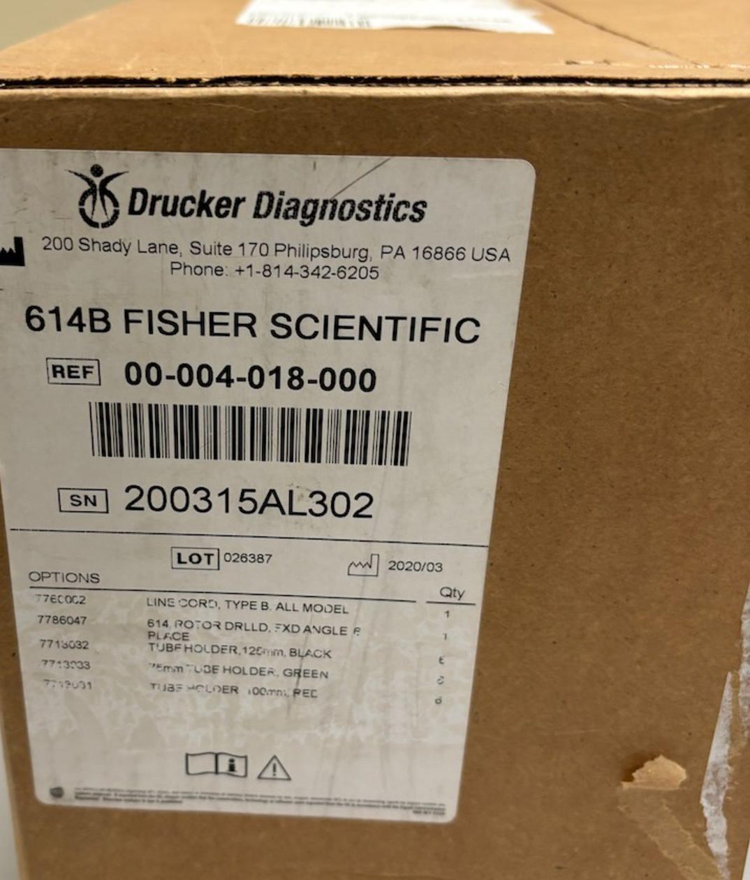 New in Box Fisher Scientific 614B Centrifuge EMH304 New in Box Fisher Scientific 614B Centrifuge EMH304 - Image 3
