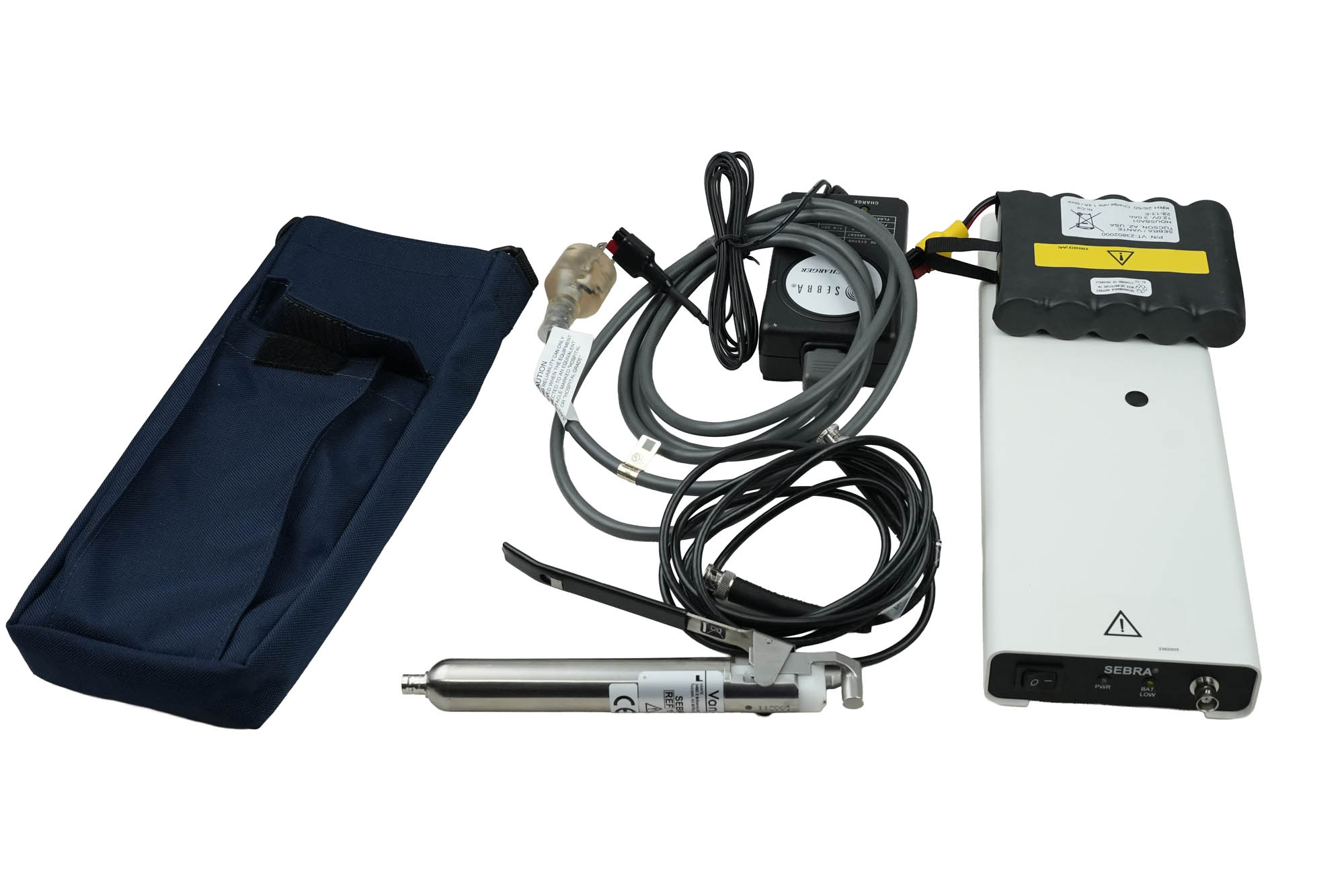 SEBRA Model 2380 hand-held tube sealer sealing head 1105 EMH460 SEBRA Model 2380 hand-held tube sealer sealing head 1105