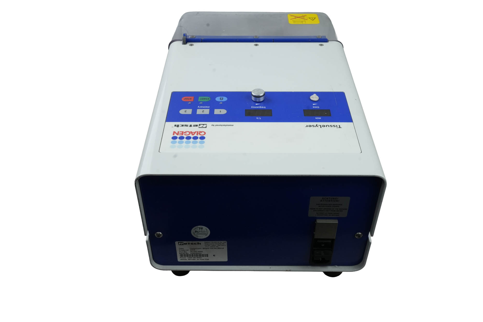 Retsch Qiagen Tissue Lyser bead mill Retsch Qiagen Tissue Lyser bead mill