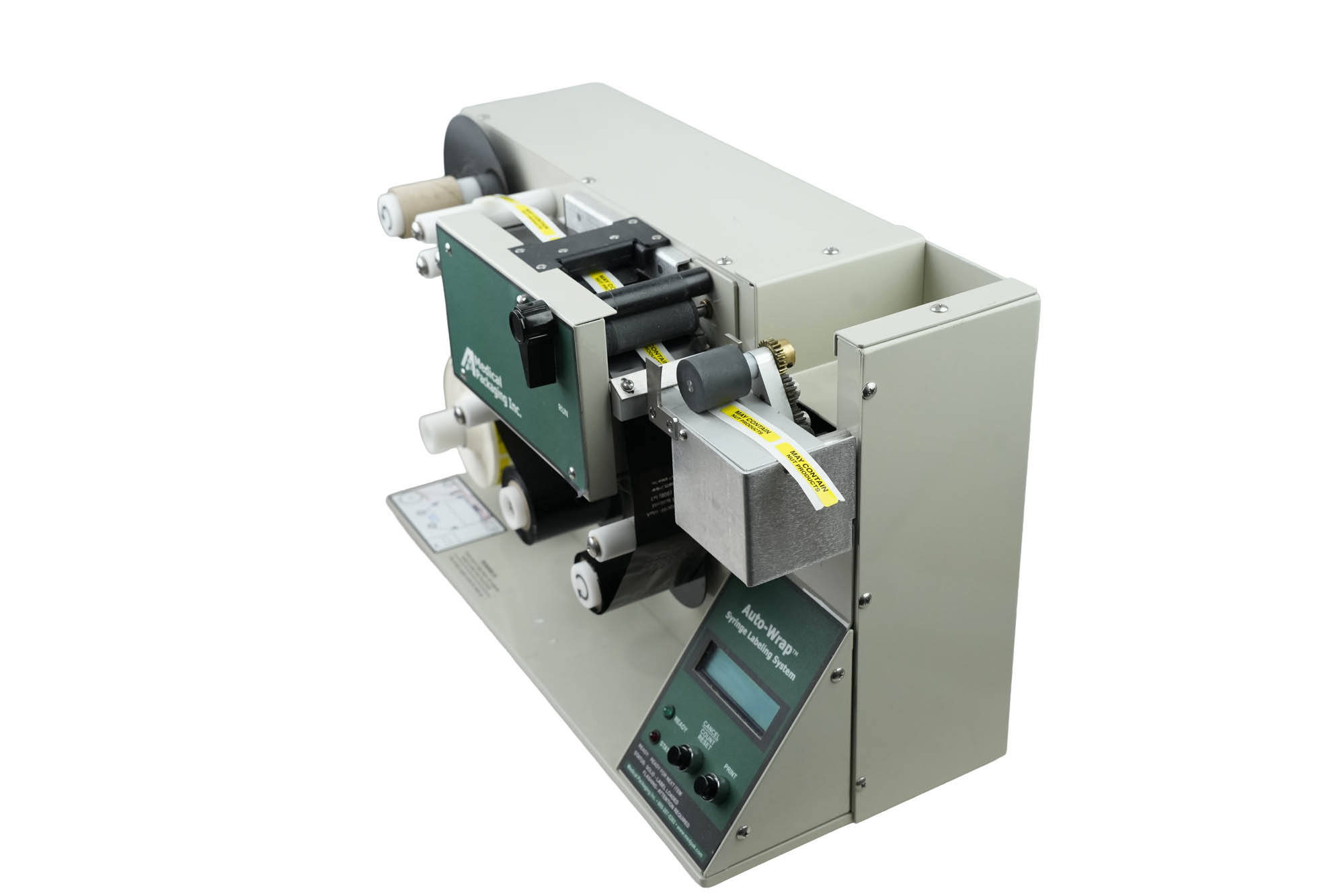 Auto-Wrap Medical Packaging Syringe Labeler SL-1 Auto-Wrap Medical Packaging Syringe Labeler SL-1