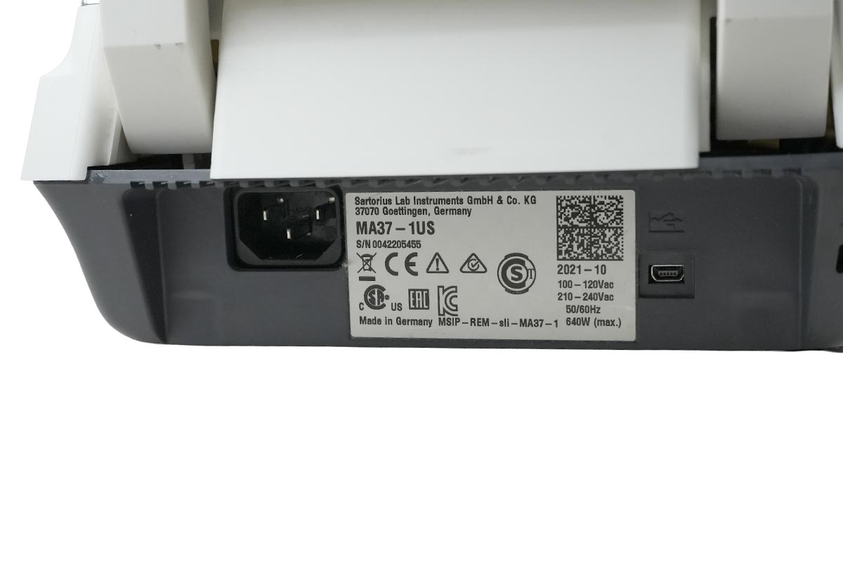 Sartorius Lab MA37-1US Infrared Moisture Analyzer Sartorius Lab MA37-1US Infrared Moisture Analyzer