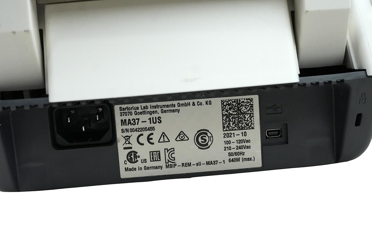 Sartorius Lab MA37-1US Infrared Moisture Analyzer Sartorius Lab MA37-1US Infrared Moisture Analyzer