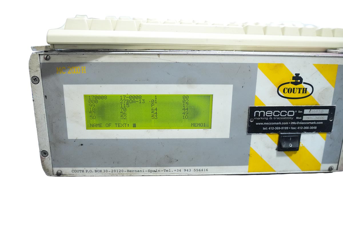 COUTH MECCO MC-2000H Dot Peen Marking System HKP Handheld OUTH MECCO MC-2000H Dot Peen Marking System HKP Handheld