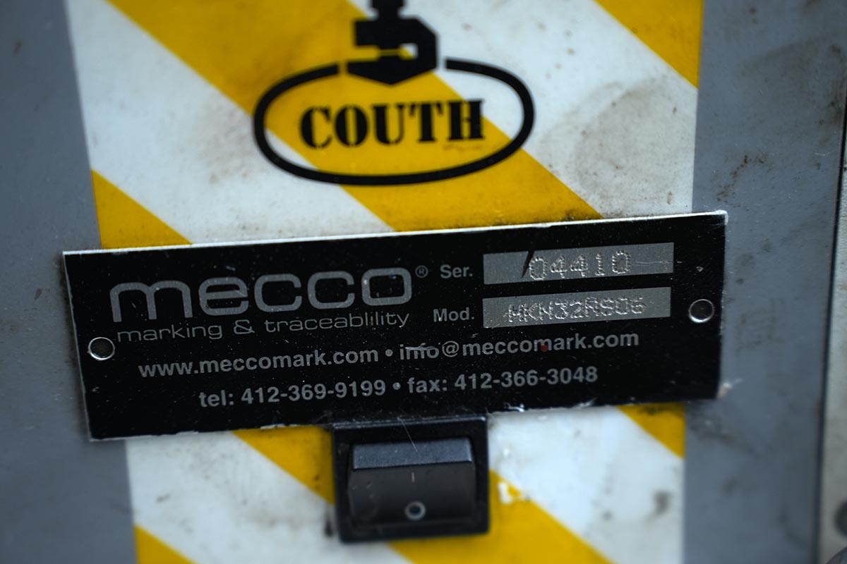 COUTH MECCO MC-2000H Dot Peen Marking System HKP Handheld OUTH MECCO MC-2000H Dot Peen Marking System HKP Handheld