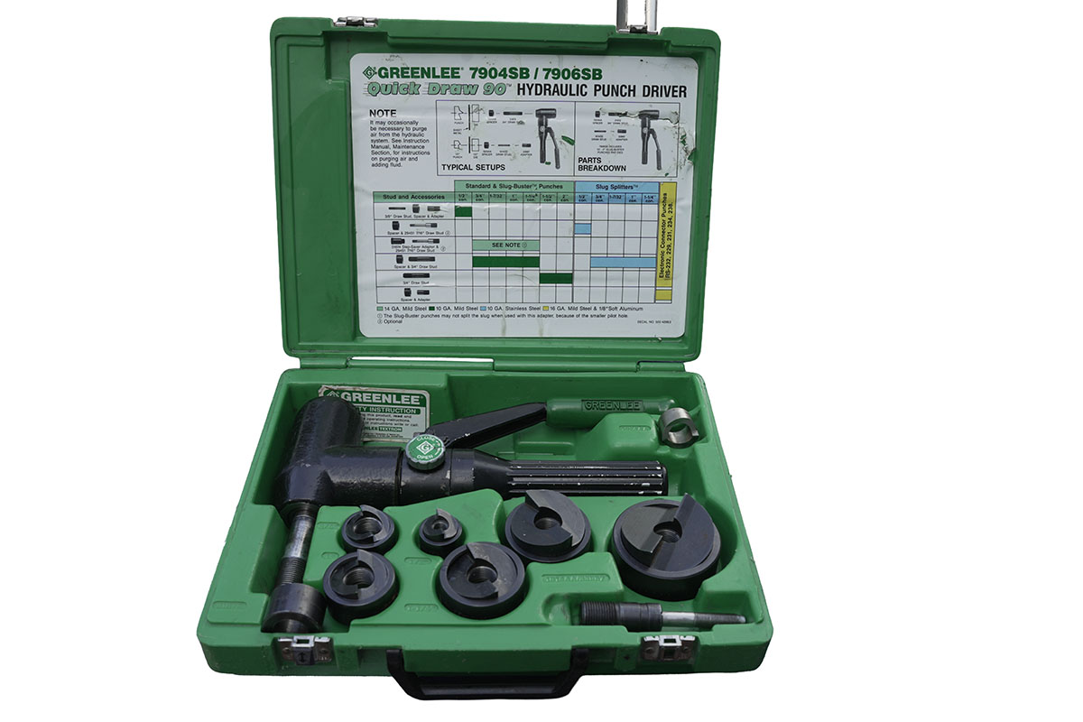 GREENLEE QUICK DRAW 90 HYDRAULIC PUNCH DRIVER GREENLEE QUICK DRAW 90 HYDRAULIC PUNCH DRIVER