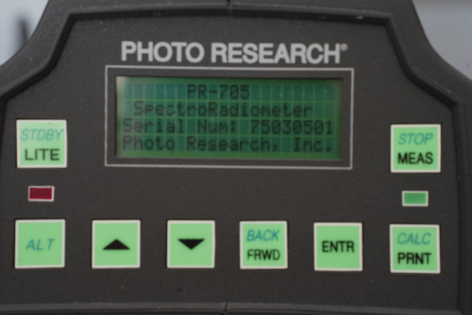 Photo Research PR-705 SpectraScan Spectroradiometer Color Luminance Meter Photo Research PR-705 SpectraScan Spectroradiometer Color Luminance Meter